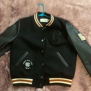 Coach wool and leather letterman’s jacket